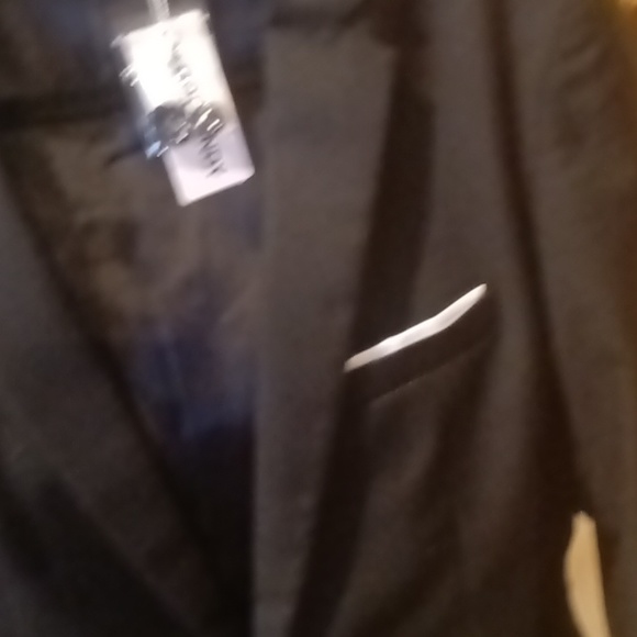 NWT COOFANDY black sports jacket/ blazer w hanky and flap pockets Size Medium - Picture 5 of 13